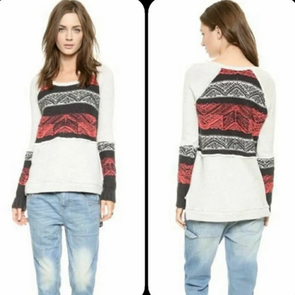 Free People Snow Angel Pullover Top L - Picture 6 of 6